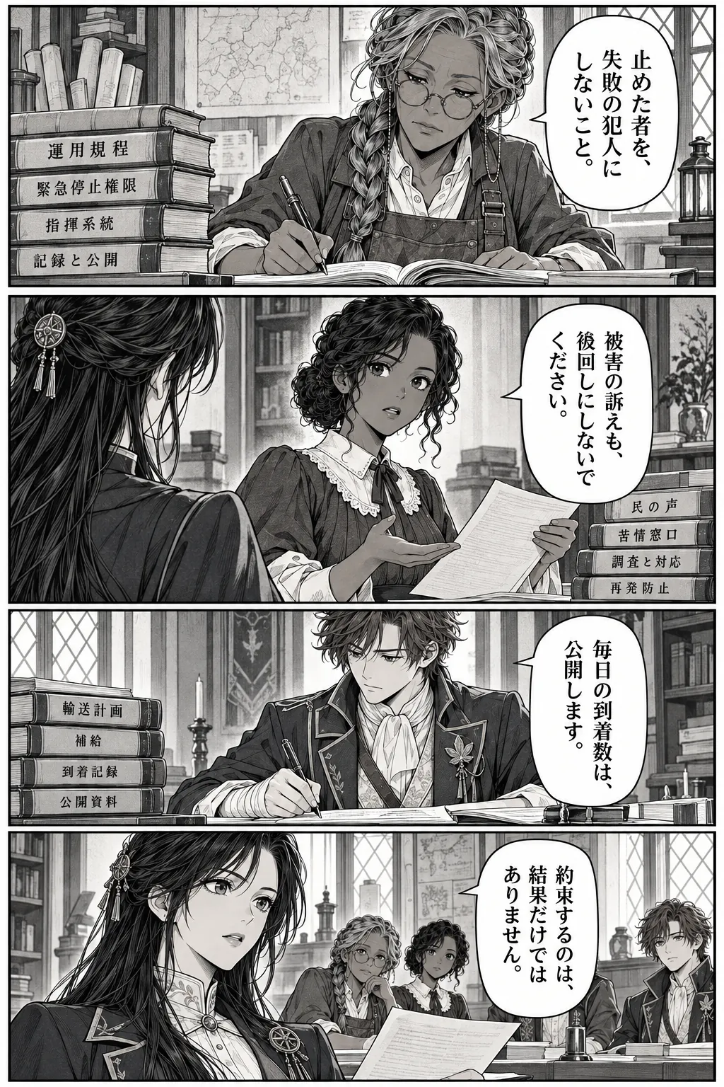Unexpected encounter in another world, Chapter 12: Terms of Trust. Japanese story page 4.
