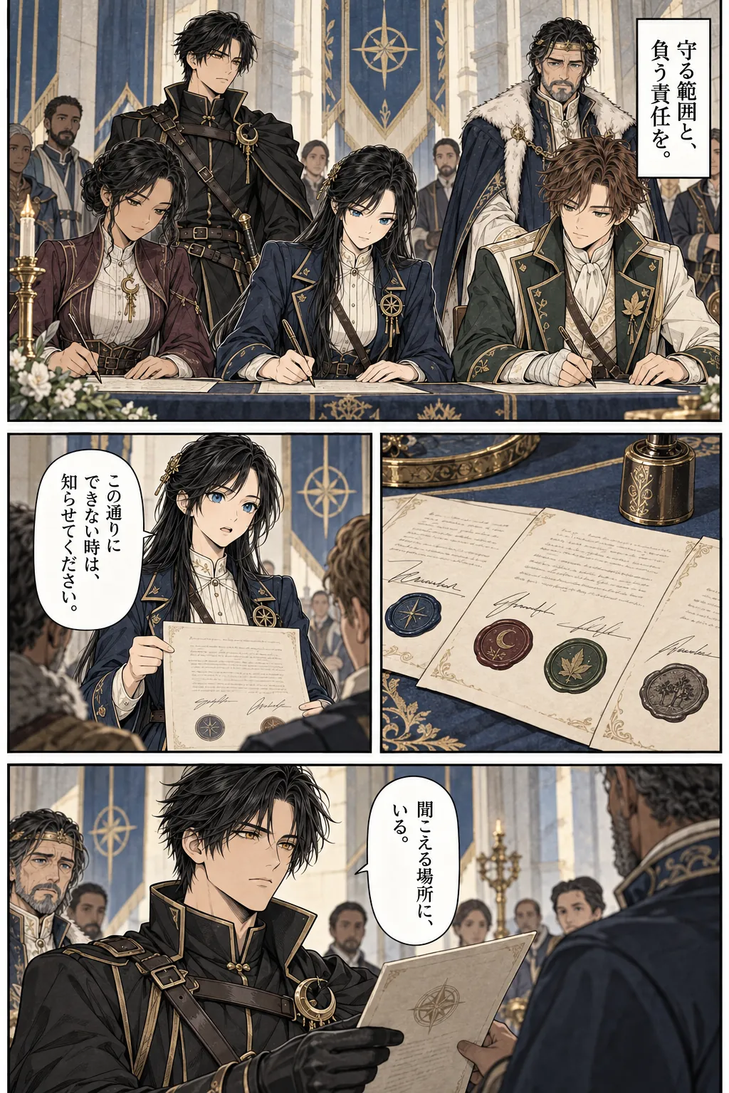 Unexpected encounter in another world, Chapter 12: Terms of Trust. Japanese story page 5.