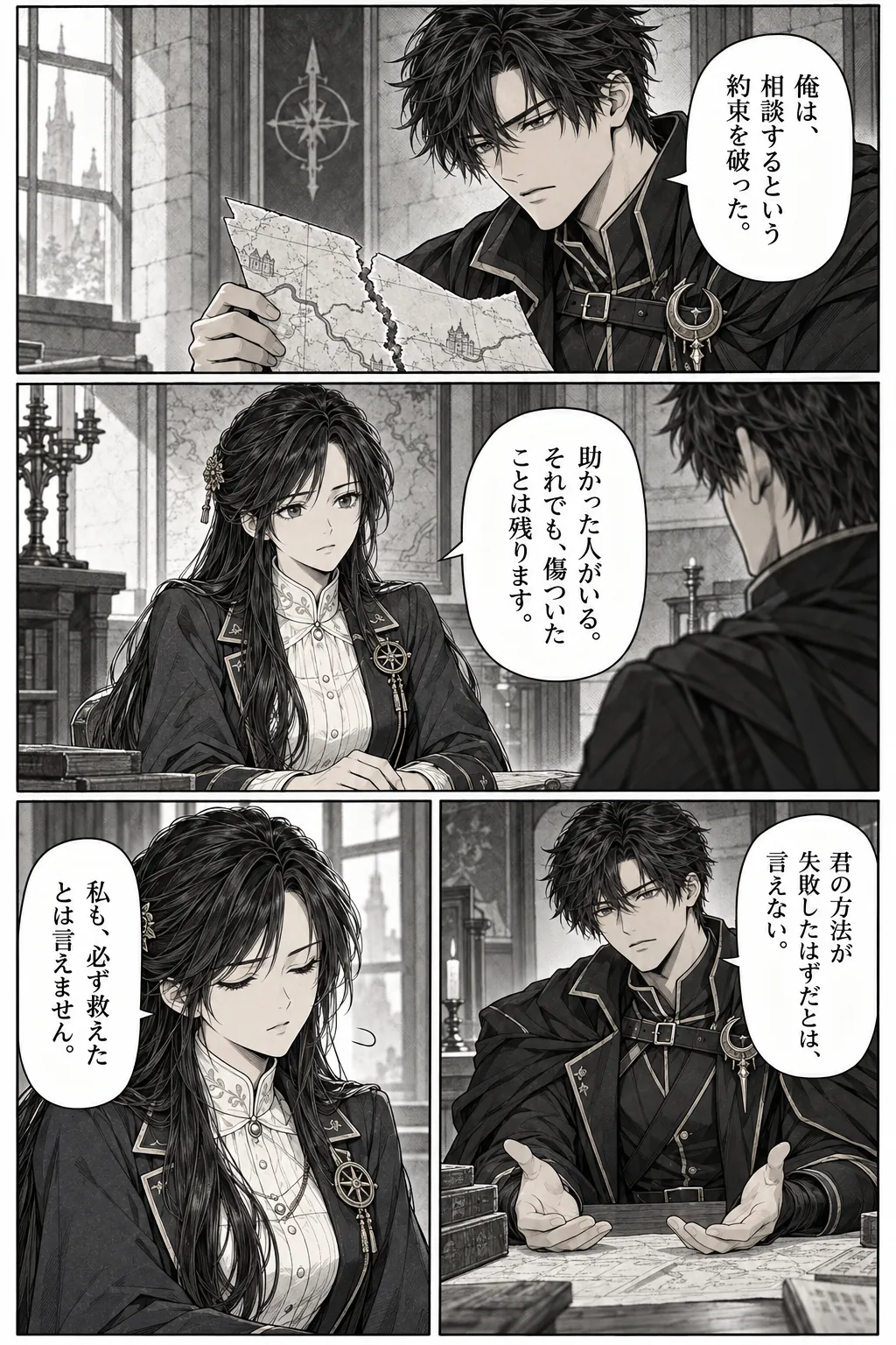 Unexpected encounter in another world, Chapter 12: Terms of Trust. Japanese story page 7.