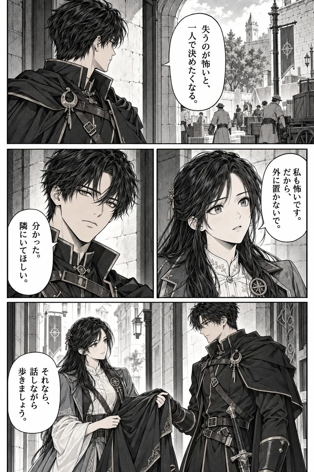 Unexpected encounter in another world, Chapter 12: Terms of Trust. Japanese story page 9.