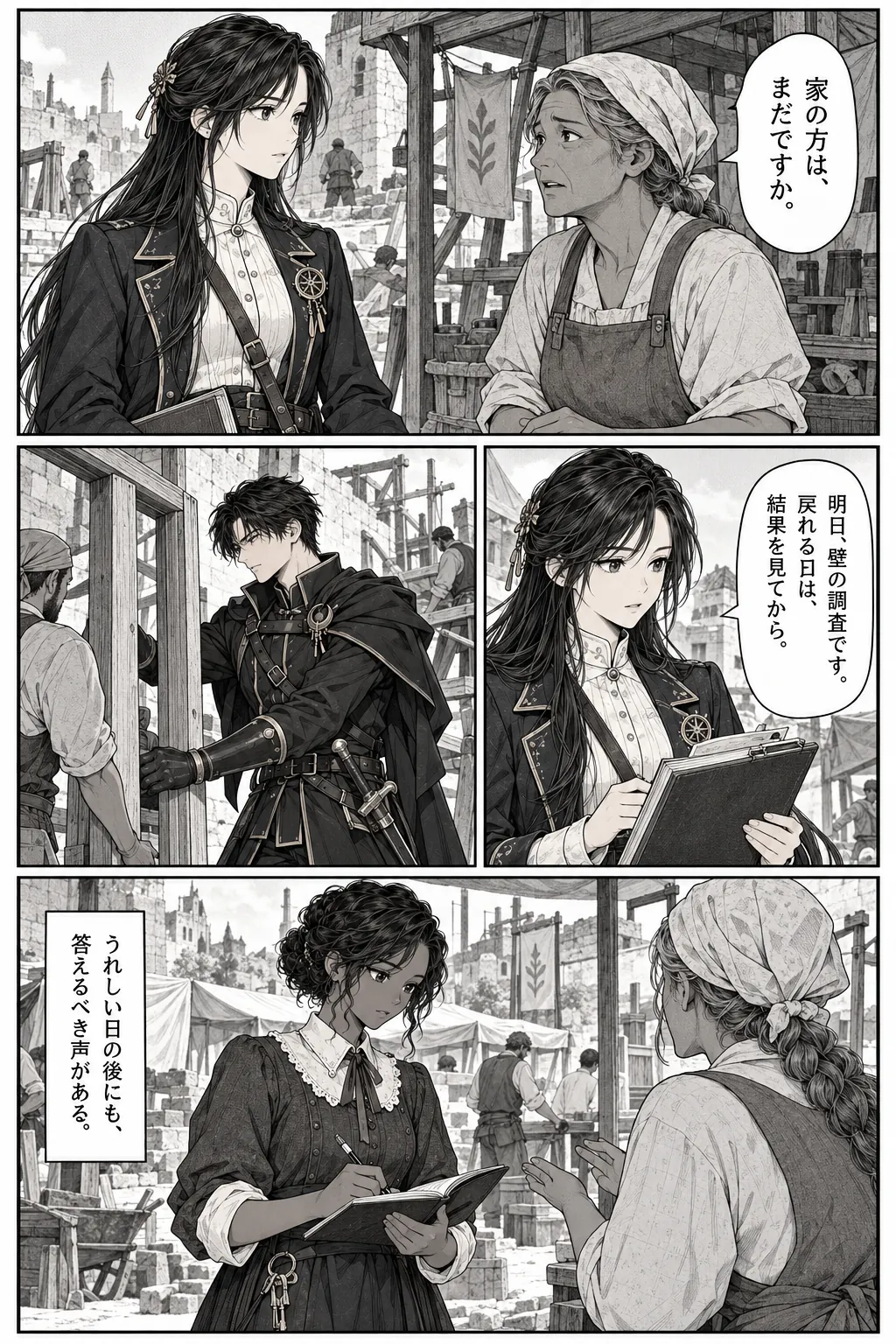 Unexpected encounter in another world, Chapter 12: Terms of Trust. Japanese story page 17.