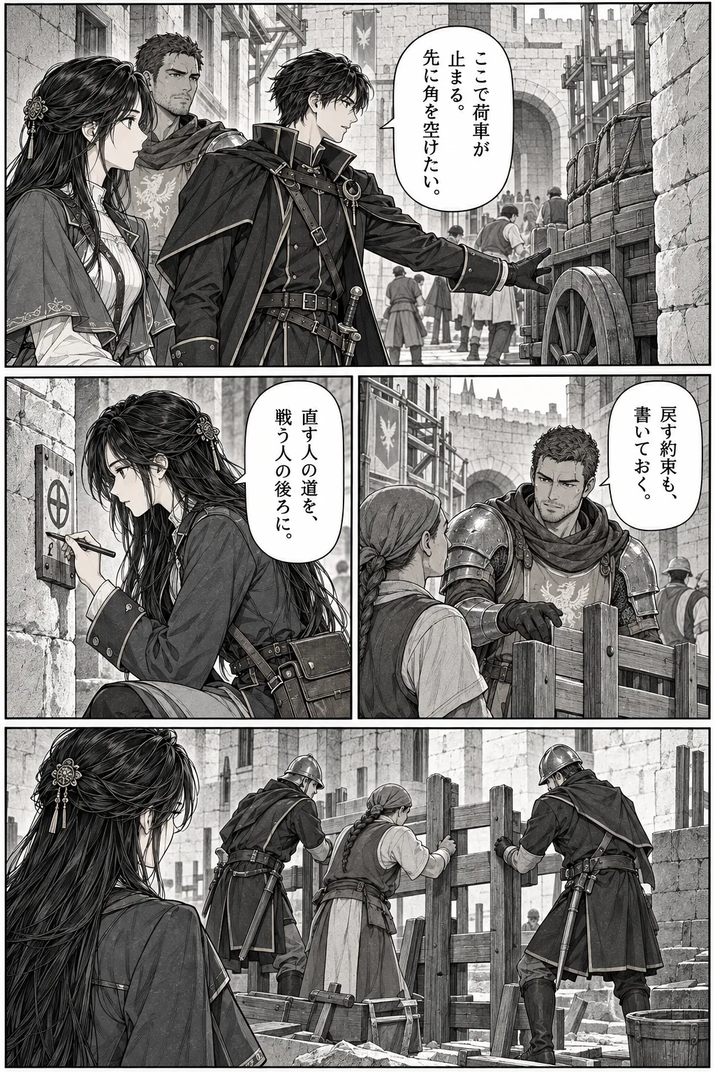 Unexpected encounter in another world, Chapter 13: Before the Walls Fail. Japanese story page 5.