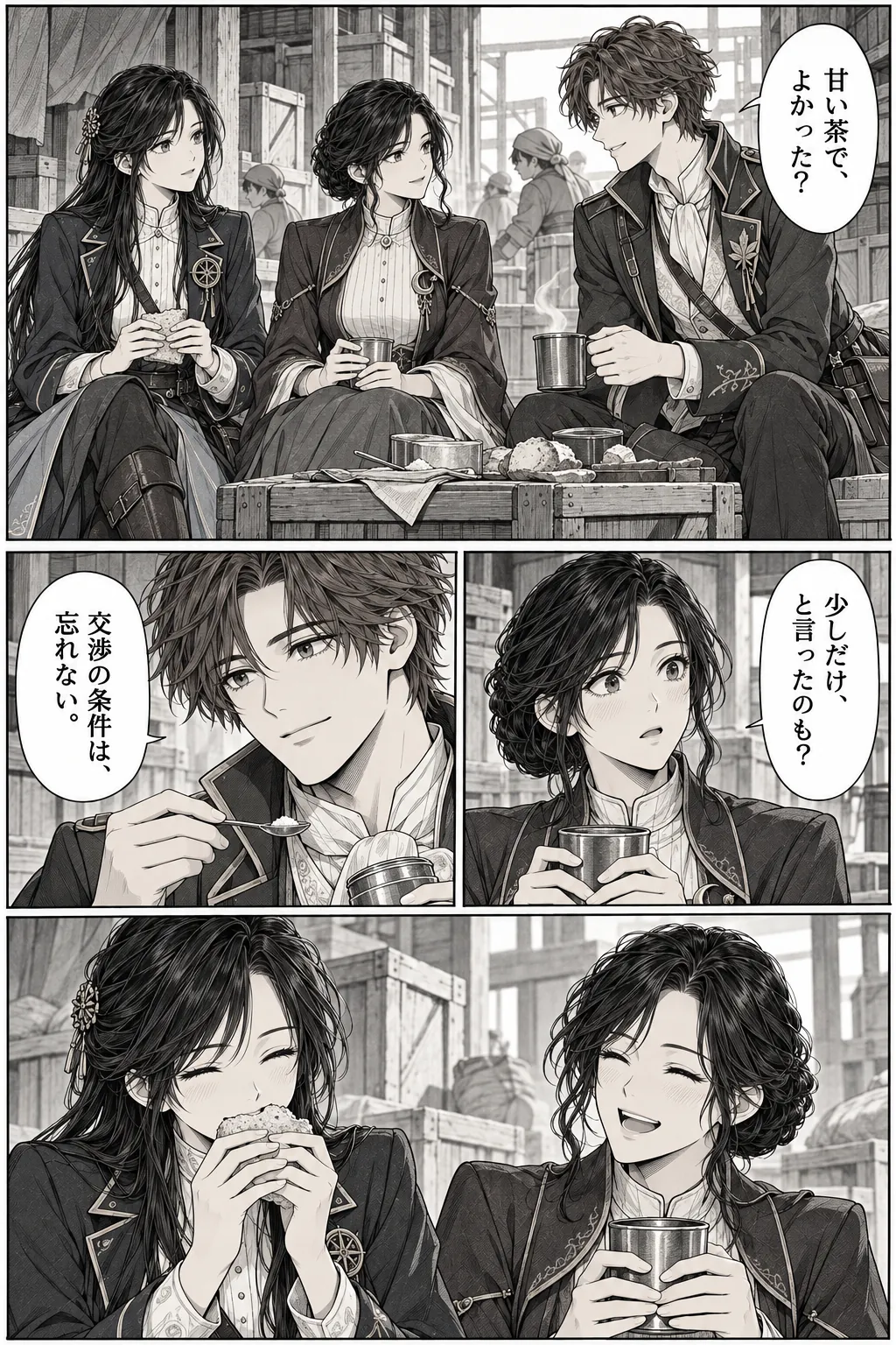 Unexpected encounter in another world, Chapter 13: Before the Walls Fail. Japanese story page 12.