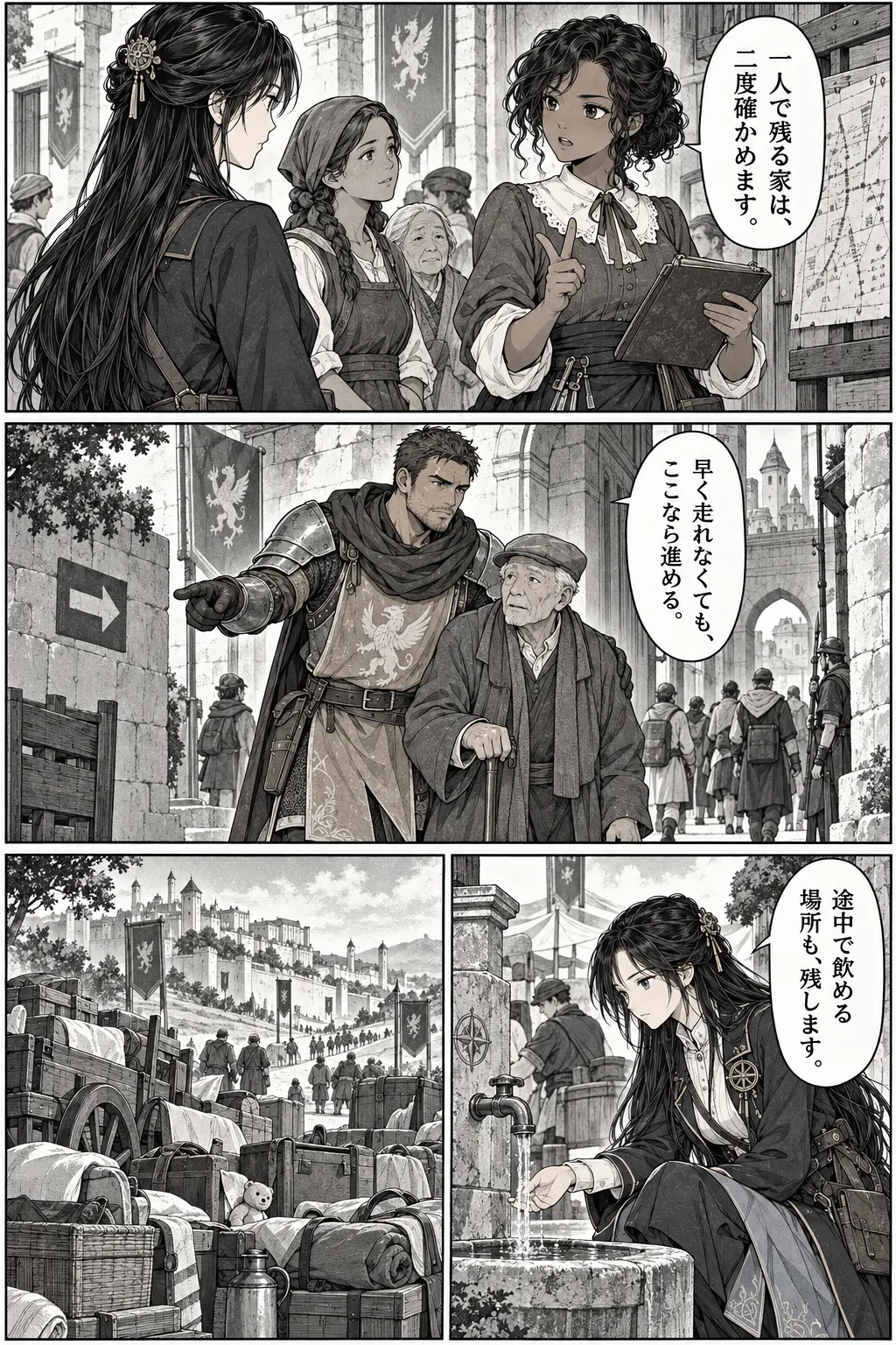 Unexpected encounter in another world, Chapter 13: Before the Walls Fail. Japanese story page 15.