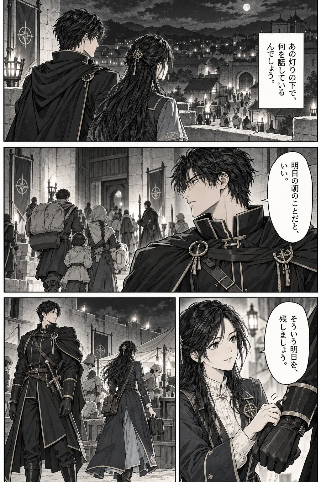 Unexpected encounter in another world, Chapter 13: Before the Walls Fail. Japanese story page 19.