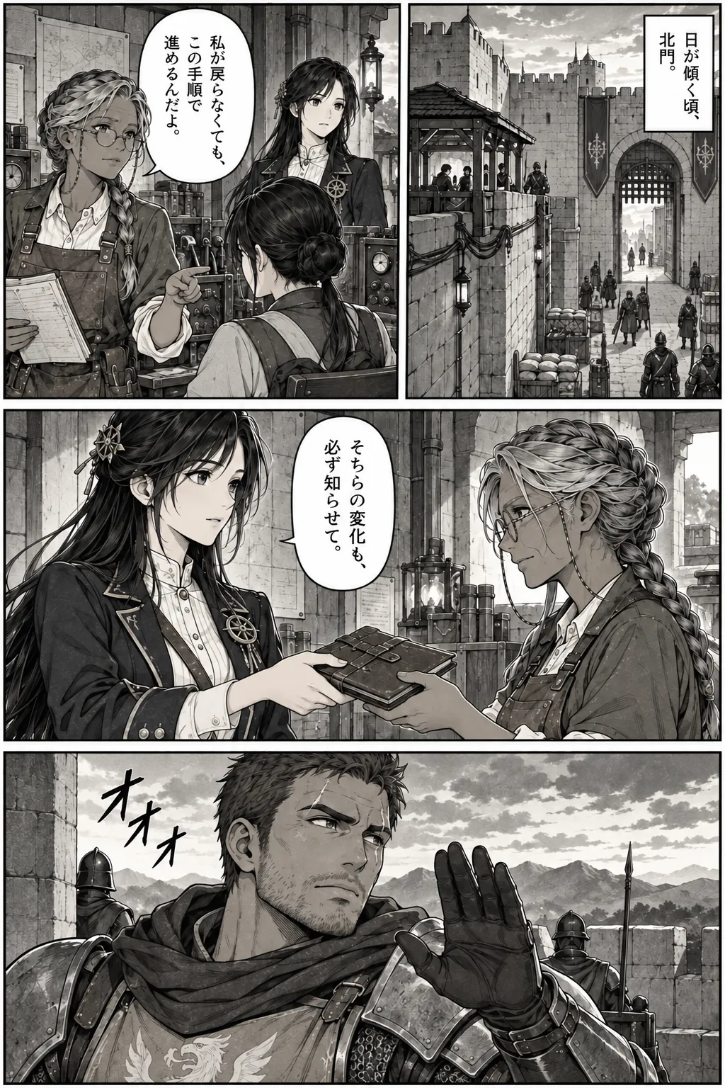 Unexpected encounter in another world, Chapter 14: The Night of the Breach. Japanese story page 2.
