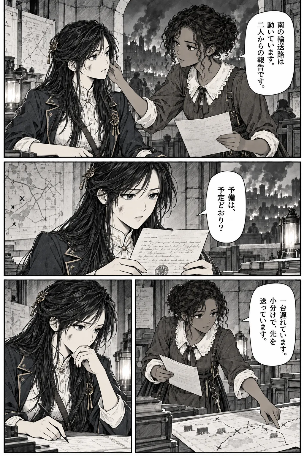 Unexpected encounter in another world, Chapter 14: The Night of the Breach. Japanese story page 7.