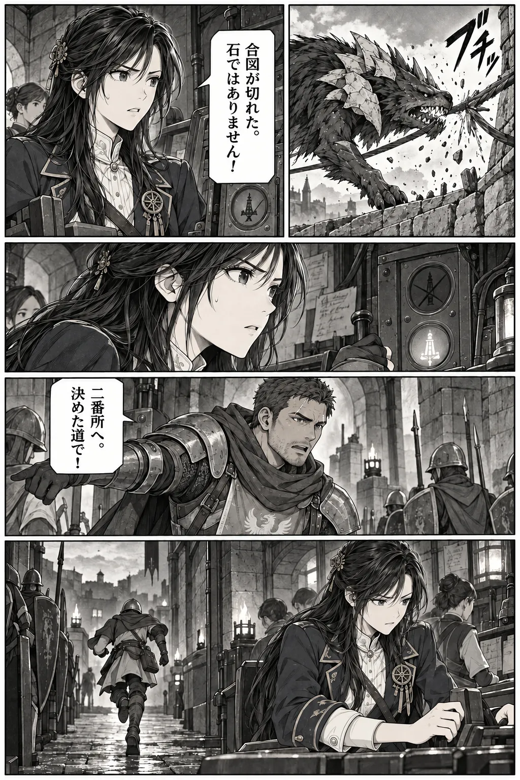 Unexpected encounter in another world, Chapter 14: The Night of the Breach. Japanese story page 8.