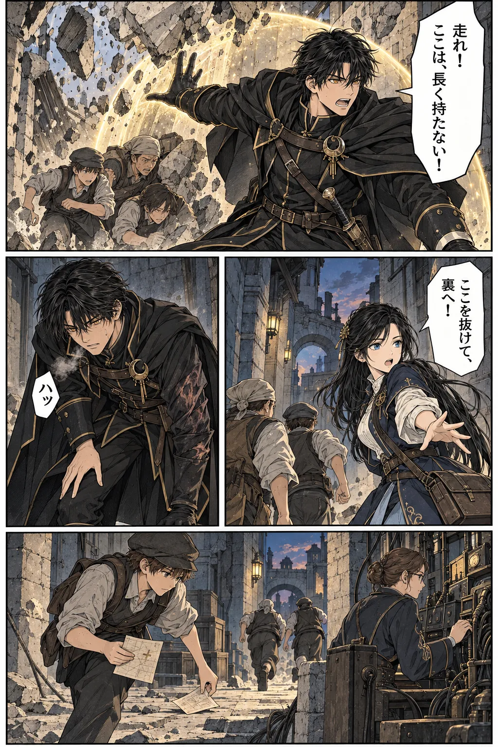 Unexpected encounter in another world, Chapter 14: The Night of the Breach. Japanese story page 9.