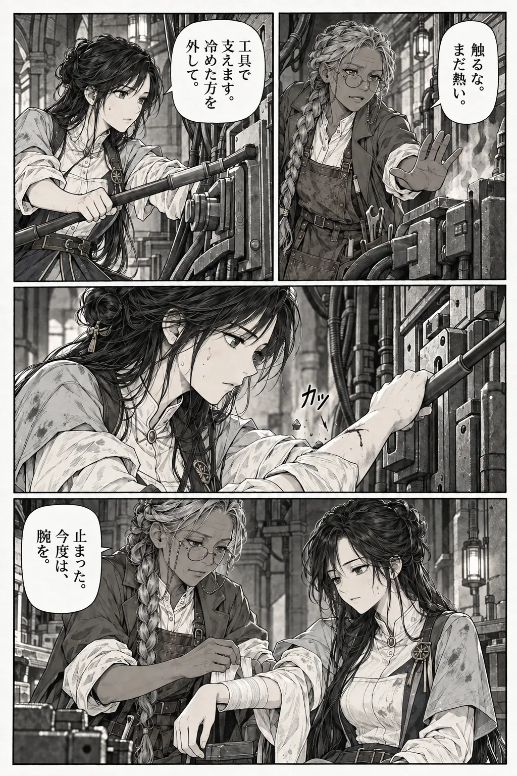 Unexpected encounter in another world, Chapter 14: The Night of the Breach. Japanese story page 10.