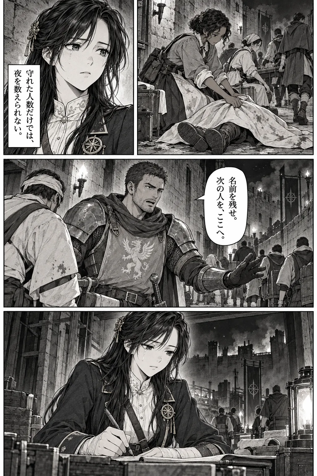 Unexpected encounter in another world, Chapter 14: The Night of the Breach. Japanese story page 12.