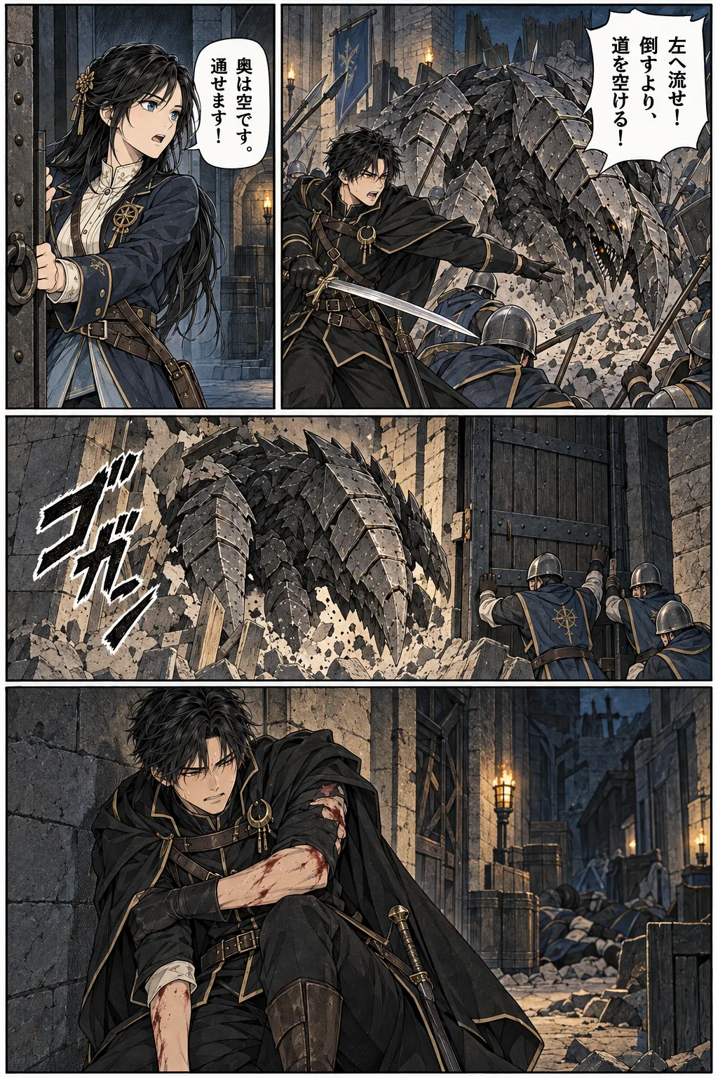 Unexpected encounter in another world, Chapter 14: The Night of the Breach. Japanese story page 14.