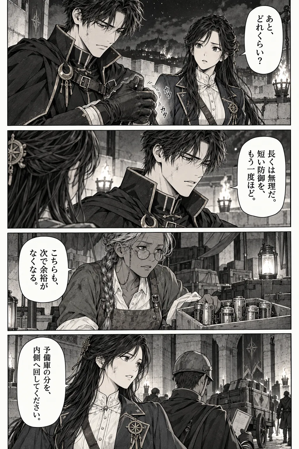 Unexpected encounter in another world, Chapter 14: The Night of the Breach. Japanese story page 15.