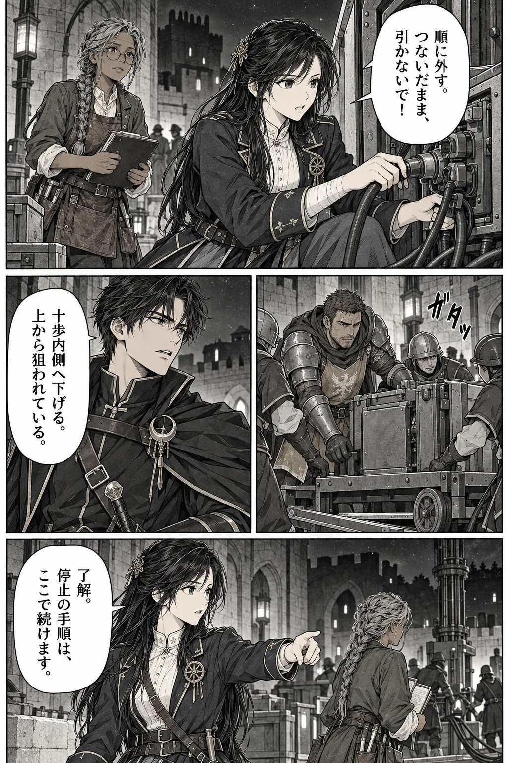 Unexpected encounter in another world, Chapter 14: The Night of the Breach. Japanese story page 17.