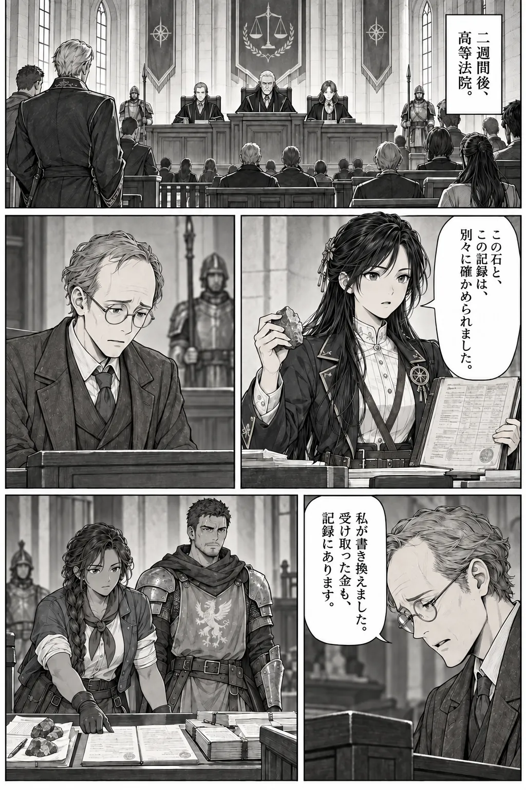 Unexpected encounter in another world, Chapter 16: What We Build After. Japanese story page 3.