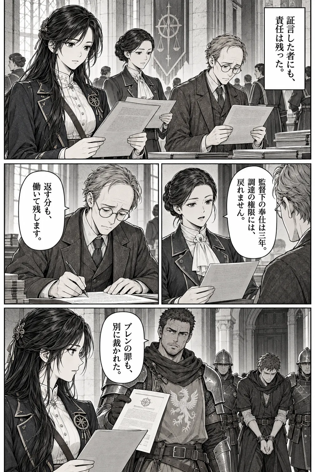 Unexpected encounter in another world, Chapter 16: What We Build After. Japanese story page 5.