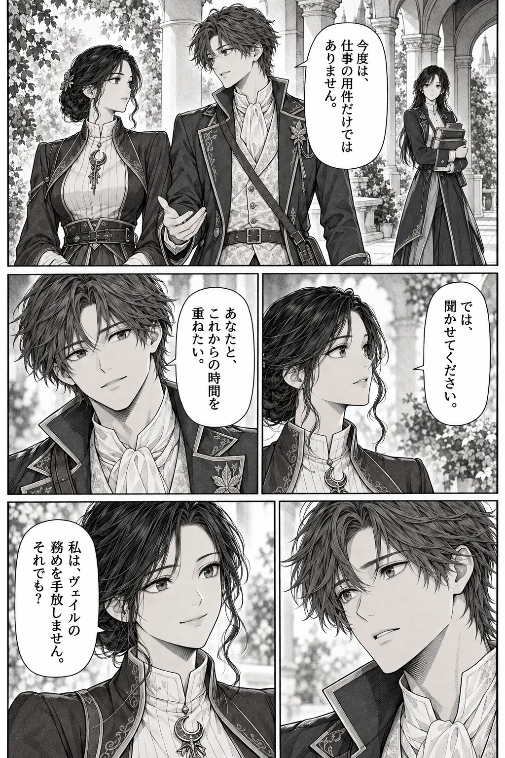 Unexpected encounter in another world, Chapter 16: What We Build After. Japanese story page 11.